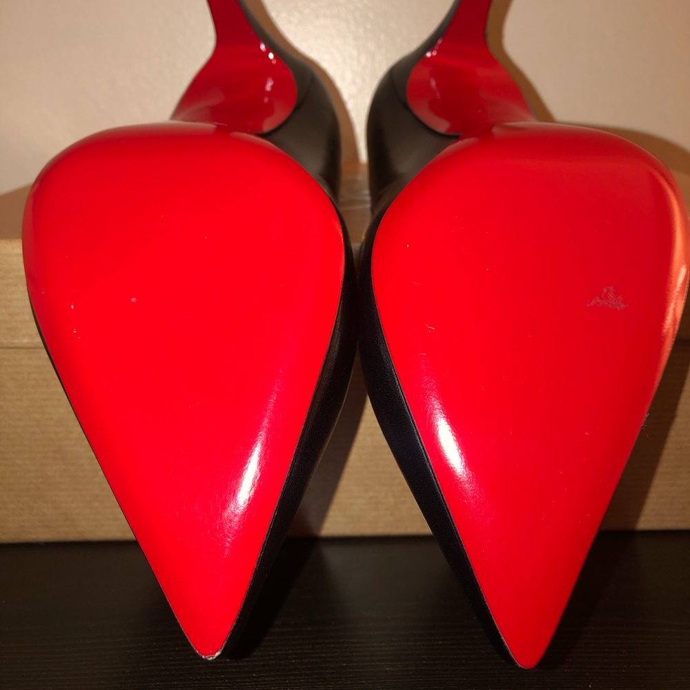 Christian Louboutins Pigalle 100 Black - Picture 5 of 8